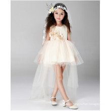 High quality girls pageant gown Princess Flower girls Wedding Dress Pure White Beautiful kids dress For birthday Party